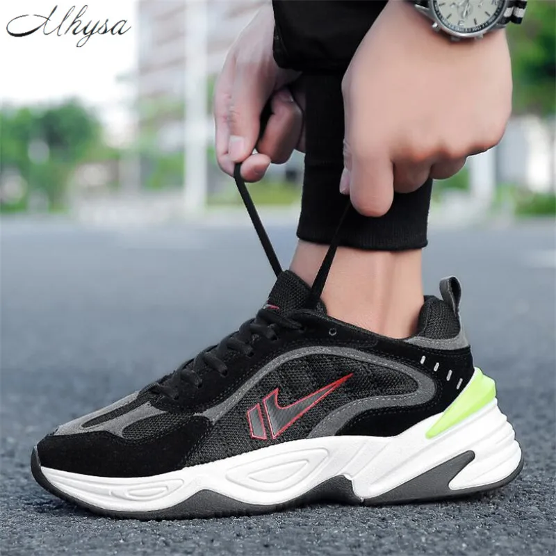 Mhysa 2018 Spring autumn new fashion men's sneakers shoes comfortable breathable mesh lace-up casual S1077 | Обувь