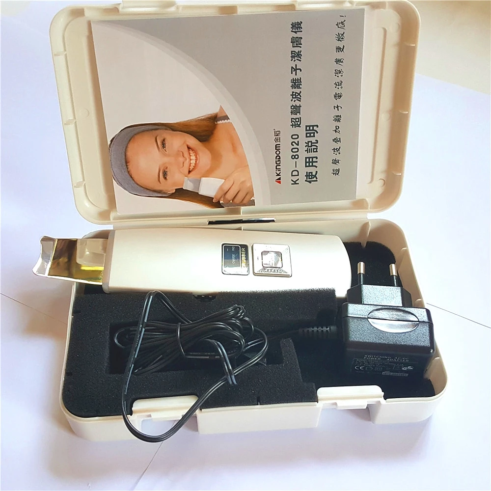 Portable Ultrasonic Facial Cleaner Face Care Tool Removal Skin Cleaning Scrubber Ultrasound Peeling Spa Beauty Massager KD8020 | Красота и