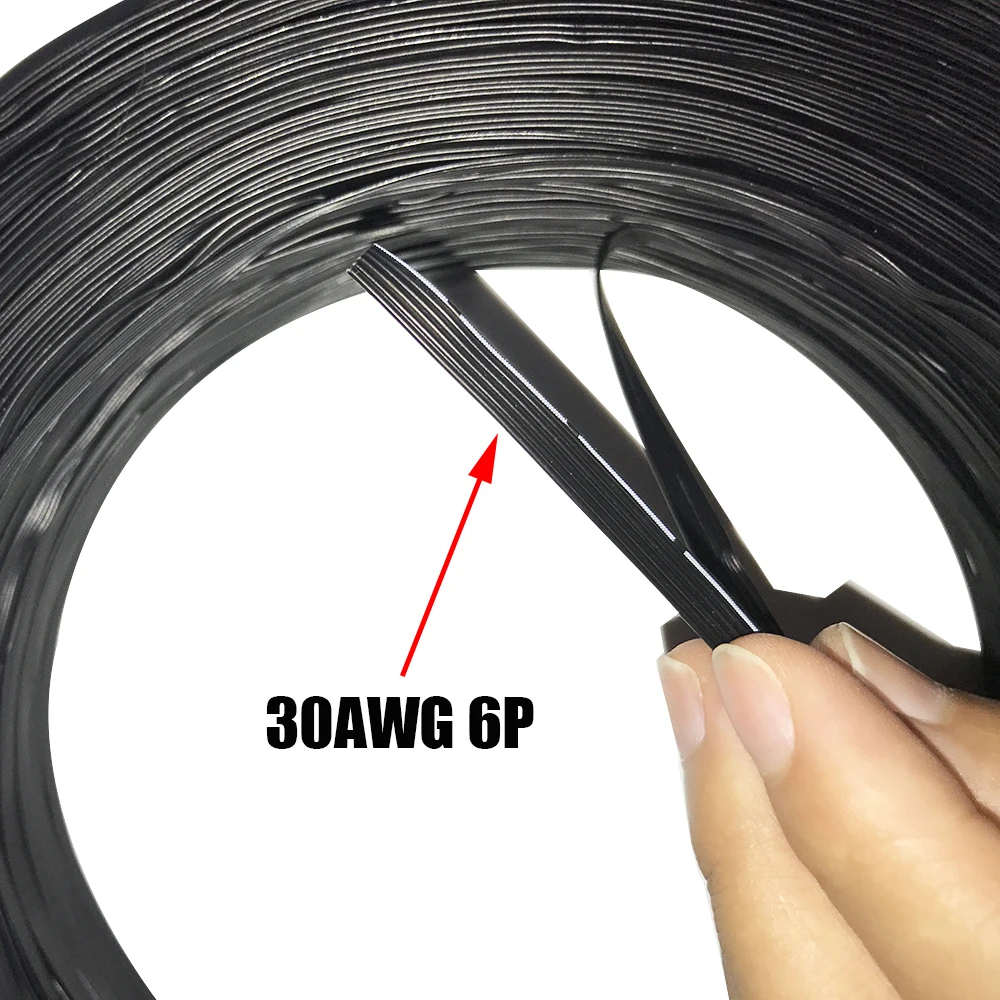 200 метров/рулон провод для сигнала 30AWG 2P 3P 4P 5P 6P высокотемпературный силиконовый