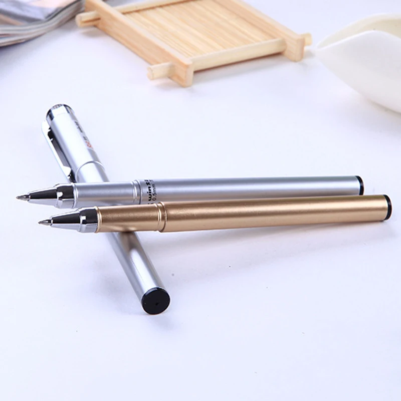 

2Pcs/set HOPK Office Gel Pen Black Neutral Pen 0.5 Refill Carbon Pen for Boy Girl School Office Exam Supplies Stationery