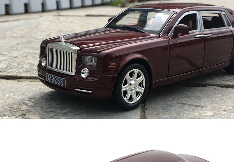 1/24 масштабе Фантом роскошный автомобиль модель автомобиля Diecast игрушки горячие сплава авто колеса моделирования автомобилей игрушка для мальчика подарки коллекции