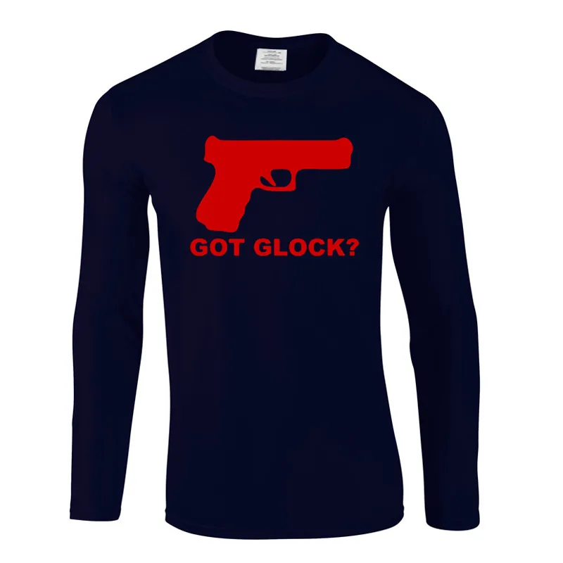 Новое поступление модная длинная футболка got Glock забавная Мужская новинка