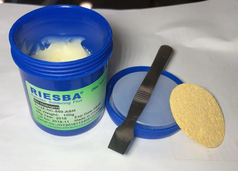 Паяльная паста RIESBA Nc-559-asm, 100 г, без содержания свинца, паяльная паста, Сварочная паста, флюс 559 Nc-559, паяльник, паяльная паста