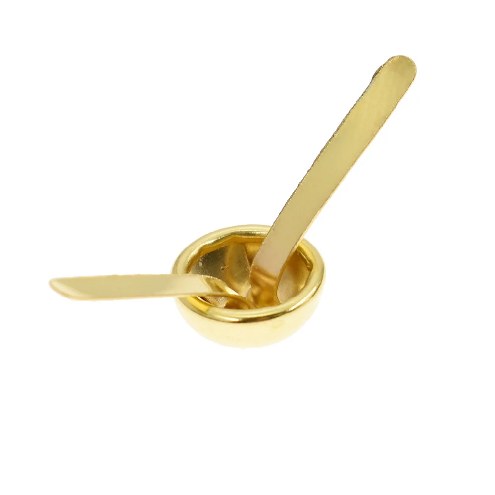 200 шт. металлический Железный серебряный золотой цвет круглый колпачок для