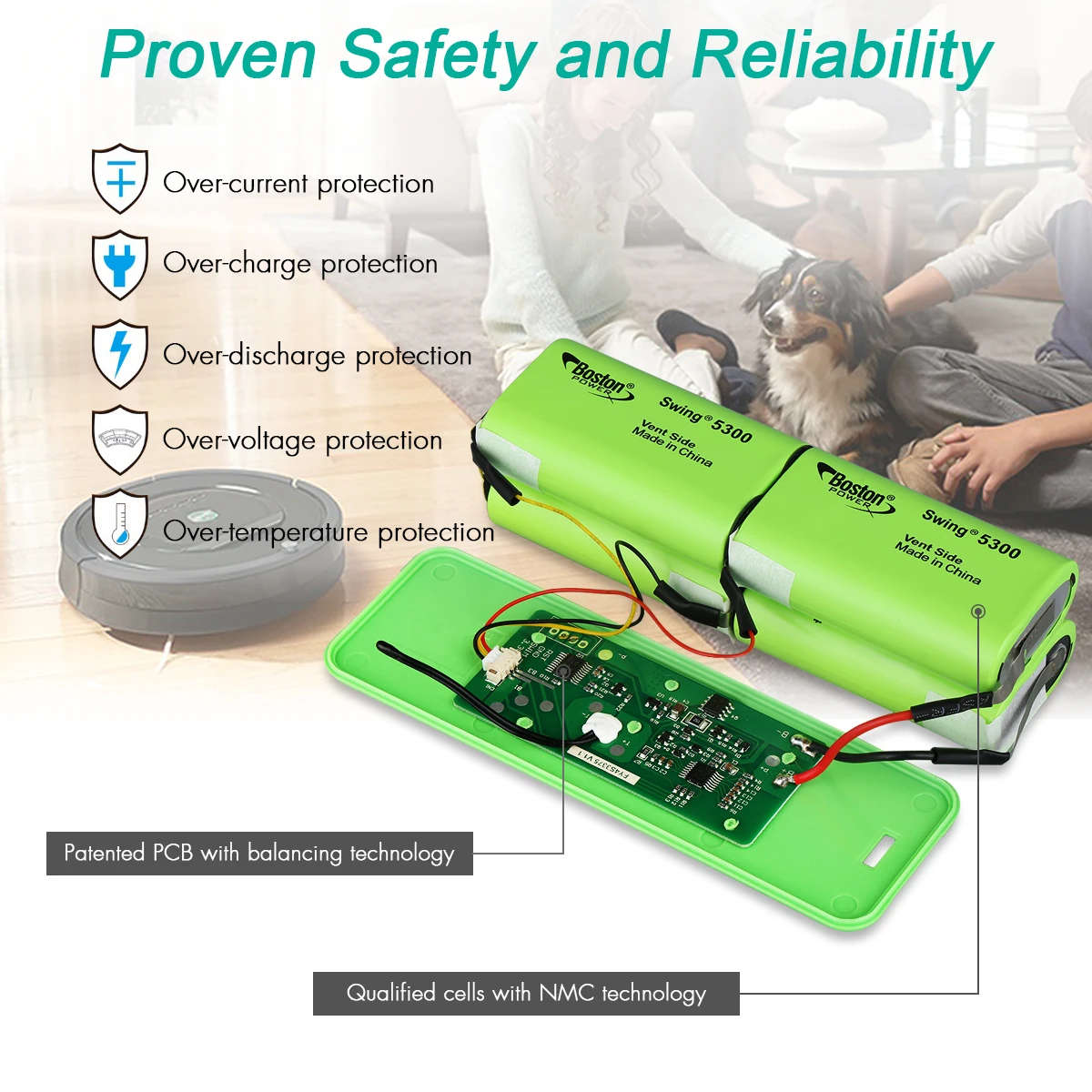 14 8 V 5300 мА/ч Перезаряжаемые Li Ion Батарея для iRobot Roomba 531 532 563 570 590 625 650 780 R3 871