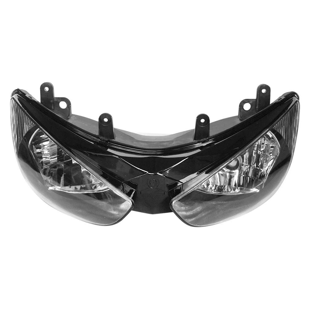 

Motorbike Front Headlight for Kawasaki Ninja ZX6R 2005 2006 ZX-6R, Lighting Headlamp Lamp, Black Color
