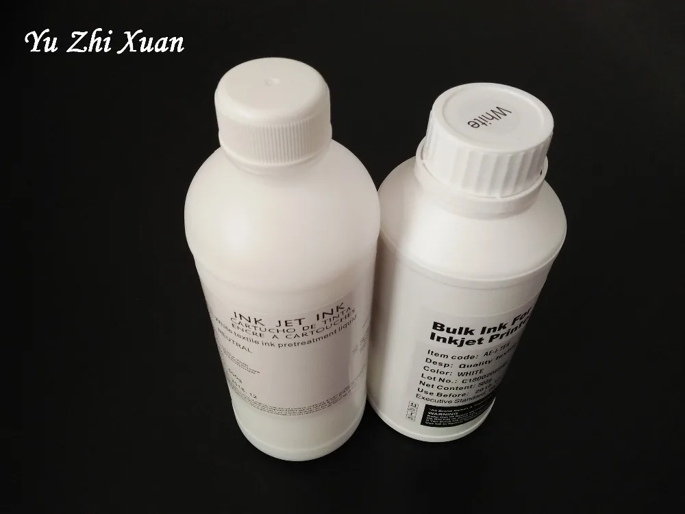 500 мл белые текстильные чернила для Epson R280 R290 R330 R1800 R1900 R2000 R2400 R3000 1390 1400 1410 1430
