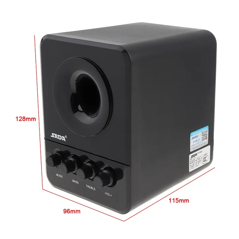 SADA D-203 Проводные Мини Портативные Компьютерные колонки Bass Cannon 3 Вт ПК Bluetooth колонки комбинированный звук для ноутбука телефона