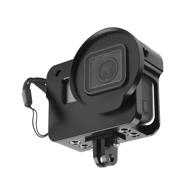 CNC алюминиевый сплав защитный чехол для GoPro HERO 5 6 7 черная камера крепление-сетка с