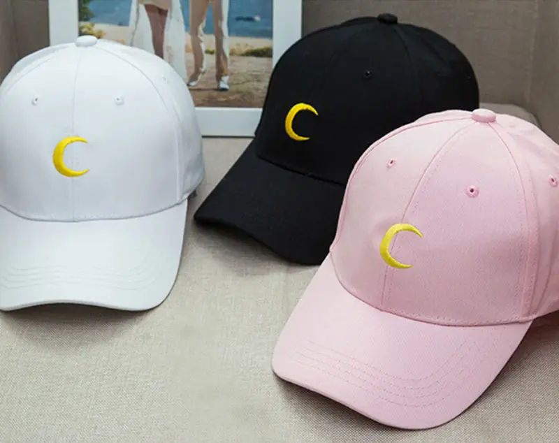 Мужская и Женская бейсбольная Кепка с вышивкой Луна кепка в стиле хип хоп