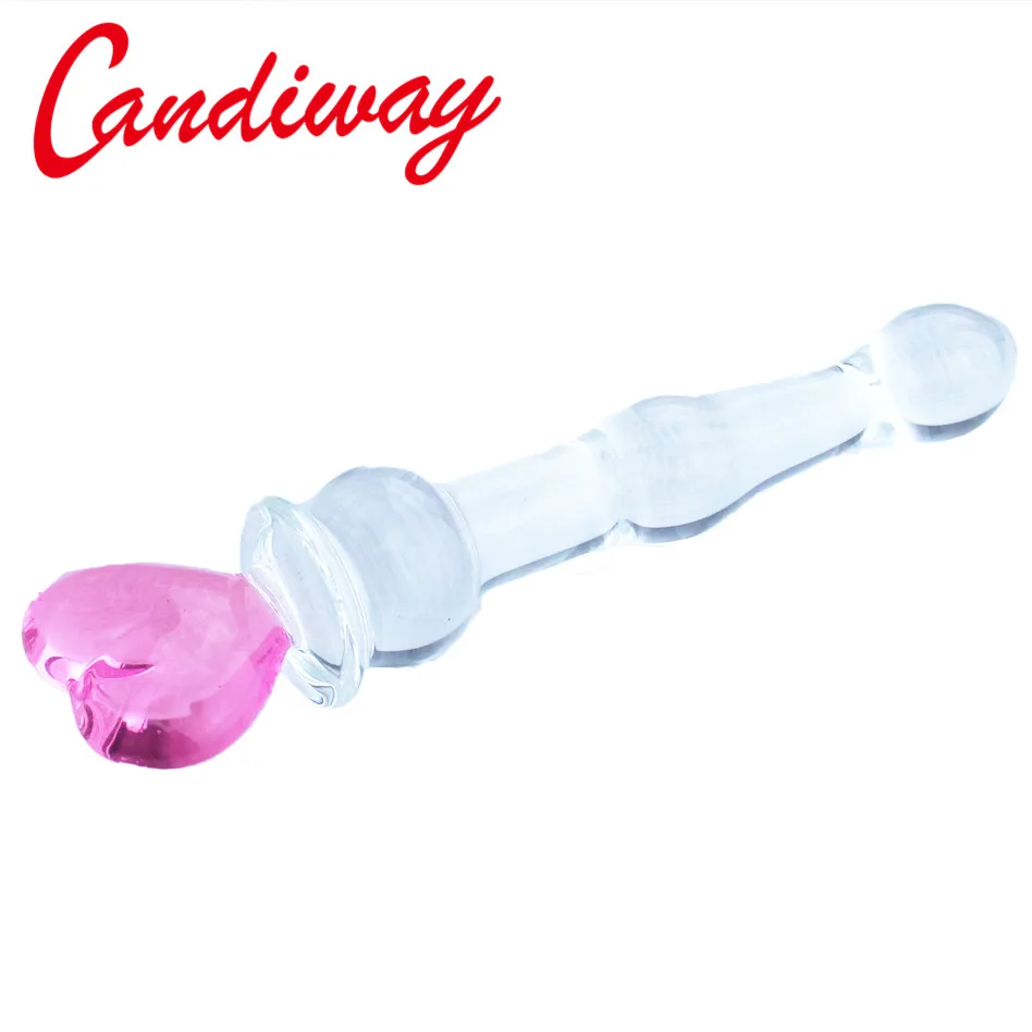 Анальная пробка в форме сердца секс-игрушки для женщин точки G Кристальный