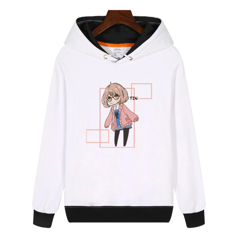 Японские аниме толстовки Kyoukai no Kanata Mirai kuriama модная мужская женская толстовка