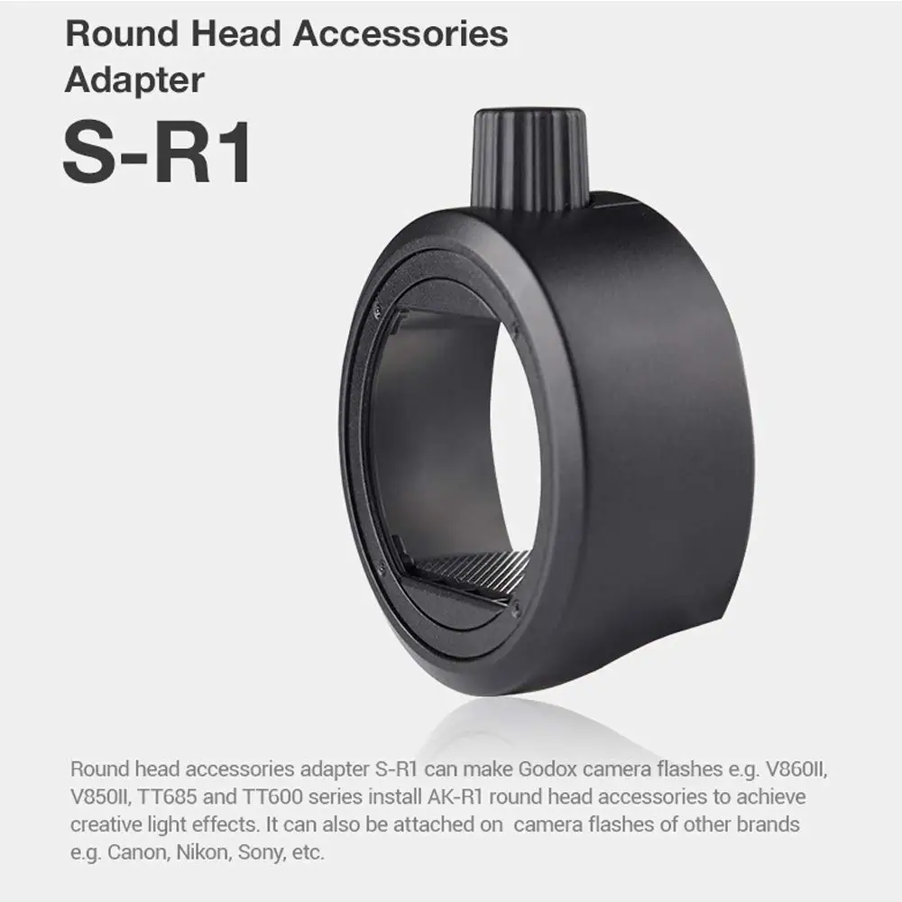 В наличии Godox S-R1 с AK-R1 вспышки Speedlight адаптер двери сарая Snoot Цветной фильтр