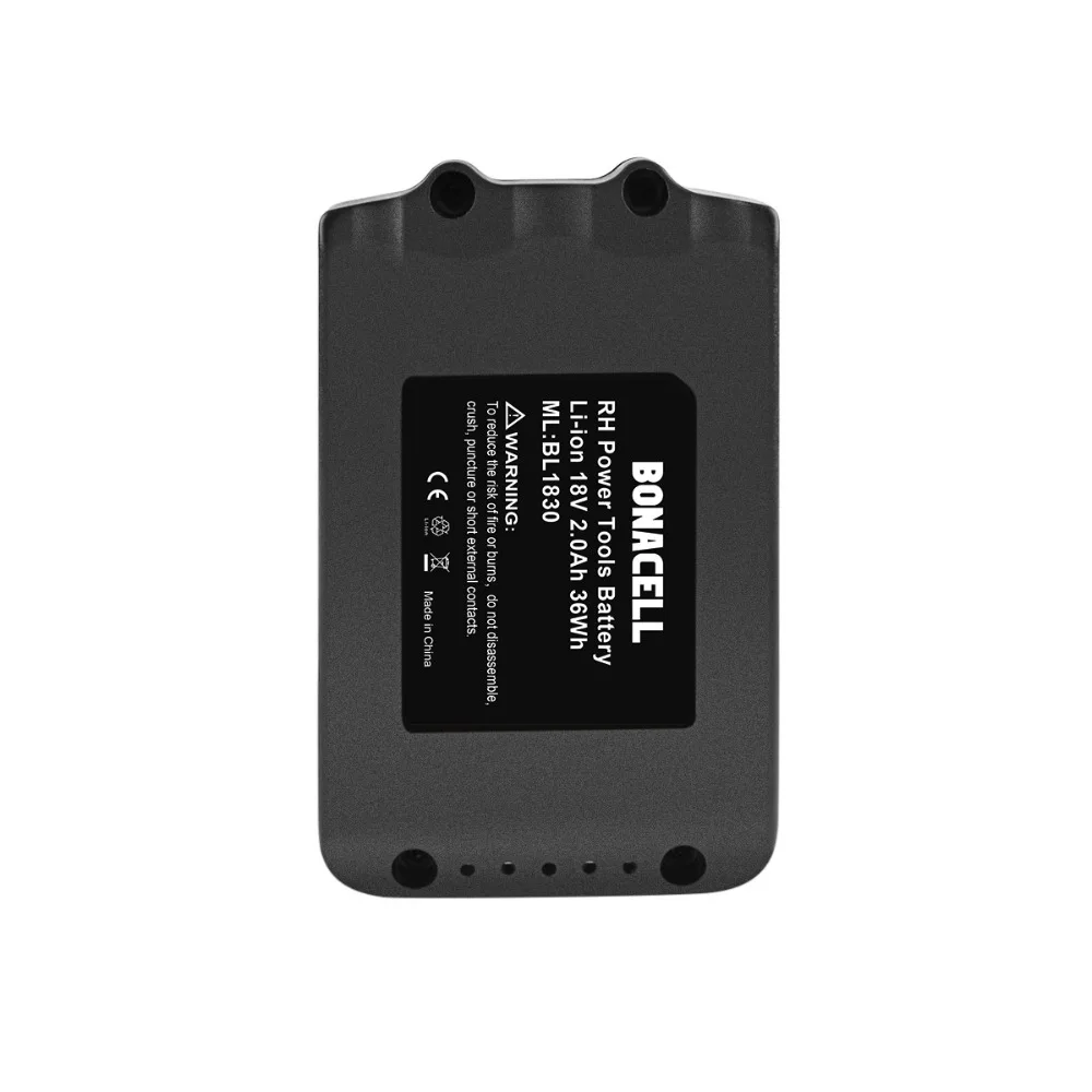 Для Makita 18 v BL1815 запасная батарея 2000 mAh V li-ion B1815 аккумуляторная BL1830 BL1840 LXT400 |