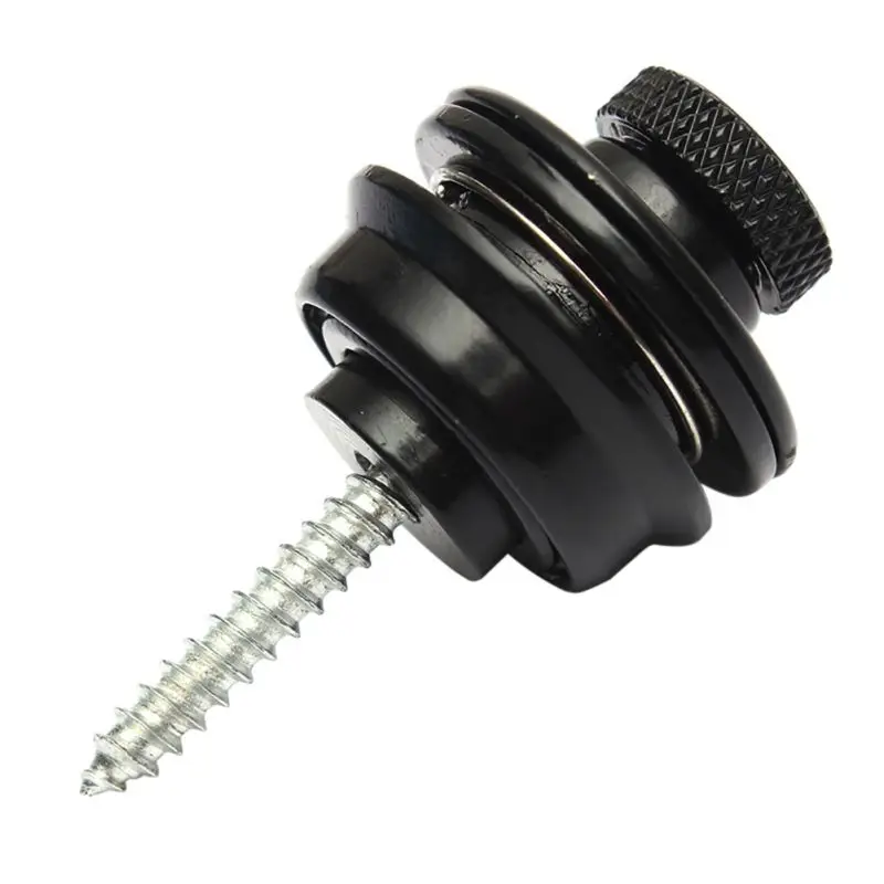 Guitar Strap Lock Easy Fix Remove Chrome Plated Straplock Button For All Acoustic Electric Bass Screw 3 Colors | Спорт и развлечения
