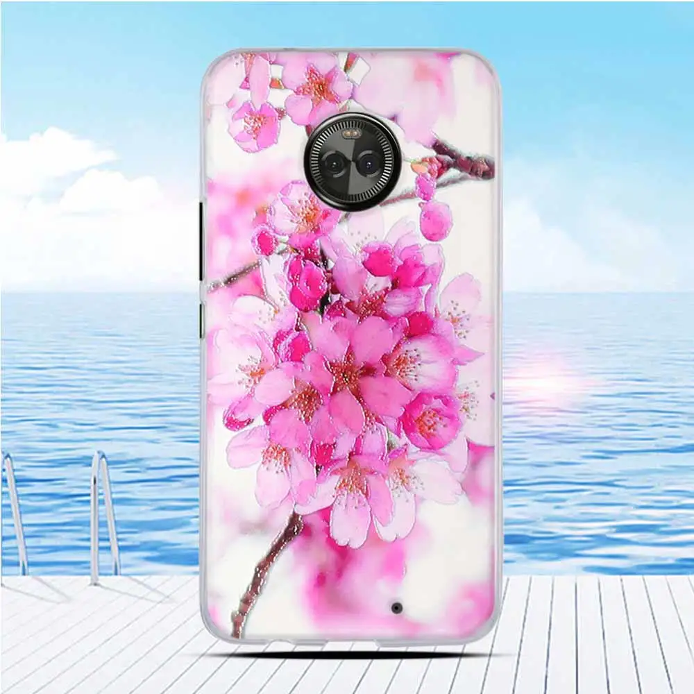 Case for Motorola Moto X4 XT1900 X 2017 (4th gen) Cover Soft TPU Silicon Flower Phone Coque | Мобильные телефоны и