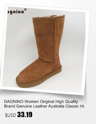 DAGNINO Горячая леди бренд Австралия два банты короткие botas Высокое качество Женская обувь зимние теплые пояса из натуральной кожи с бантиком