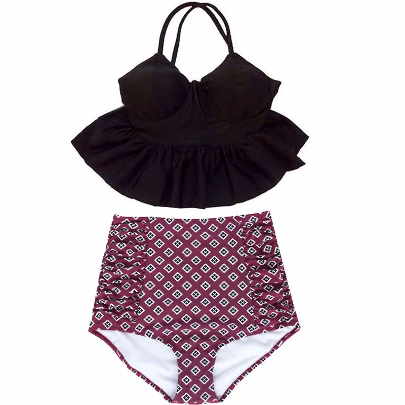 Бикини пуш ап женское с высокой талией и лямкой на шее|dress up|dresses dressdress dress |