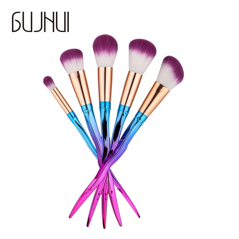 Красота Макияж Кисточки 5 шт. Профессиональный Расчёски для волос Румяна blending