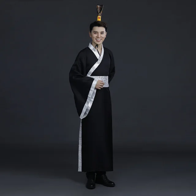 style 4 Китайский национальный костюм ханьфу черный Древний китайский костюм ханьфу мужская одежда традиционный Национальный костюм Тан сценические костюмы - Цвет: style 4