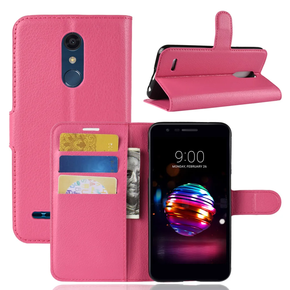 Чехол для LG K11 кожаный деловой чехол с текстурой личи 2018 5 3 дюйма противоударный