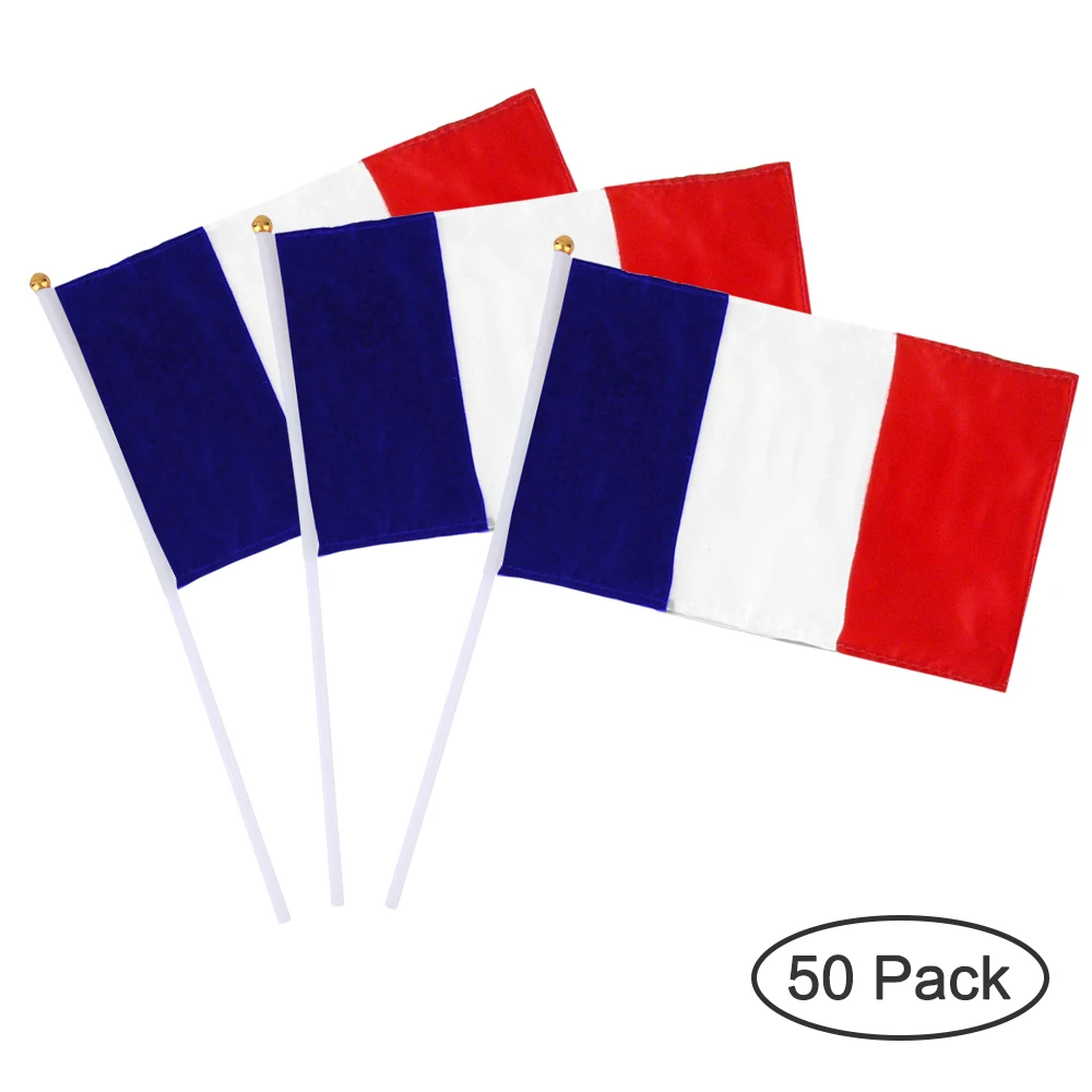 50 шт. французские флагами для праздника 14 х21 см|world flags|flag worldflag france |