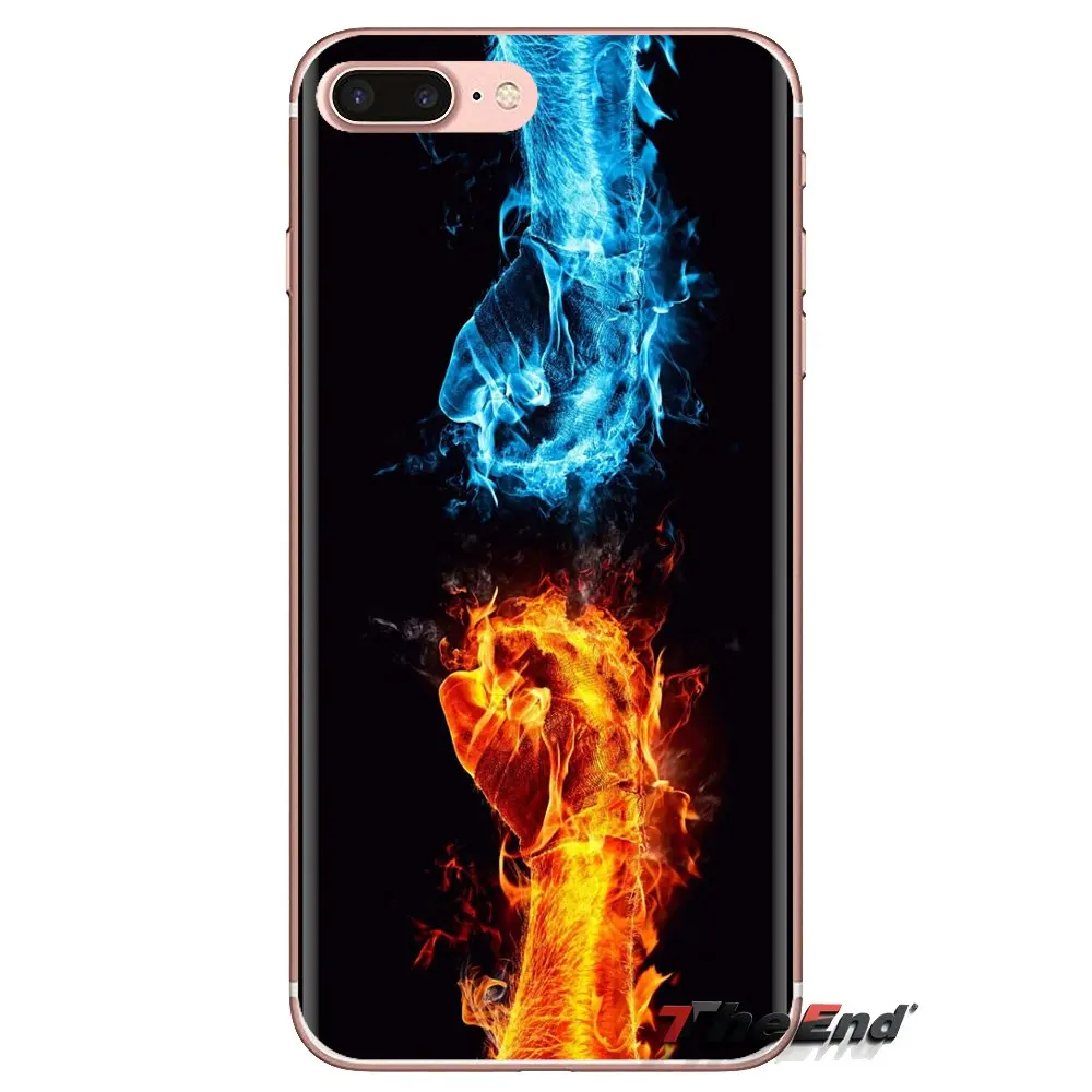 Water and Fire art Wallpapers Soft Transparent Cases Covers For Samsung Galaxy A3 A5 A7 A9 A8 Star A6 Plus 2018 2015 2016 2017 |