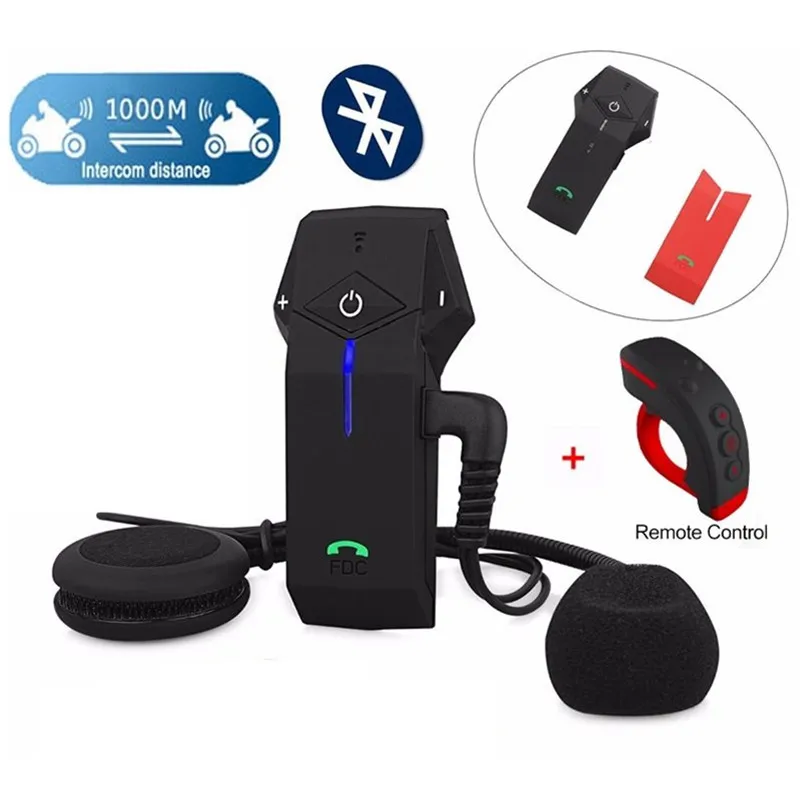 Bluetooth-гарнитура для мотоциклетного шлема 2 шт./лот 1000 м | Автомобили и мотоциклы