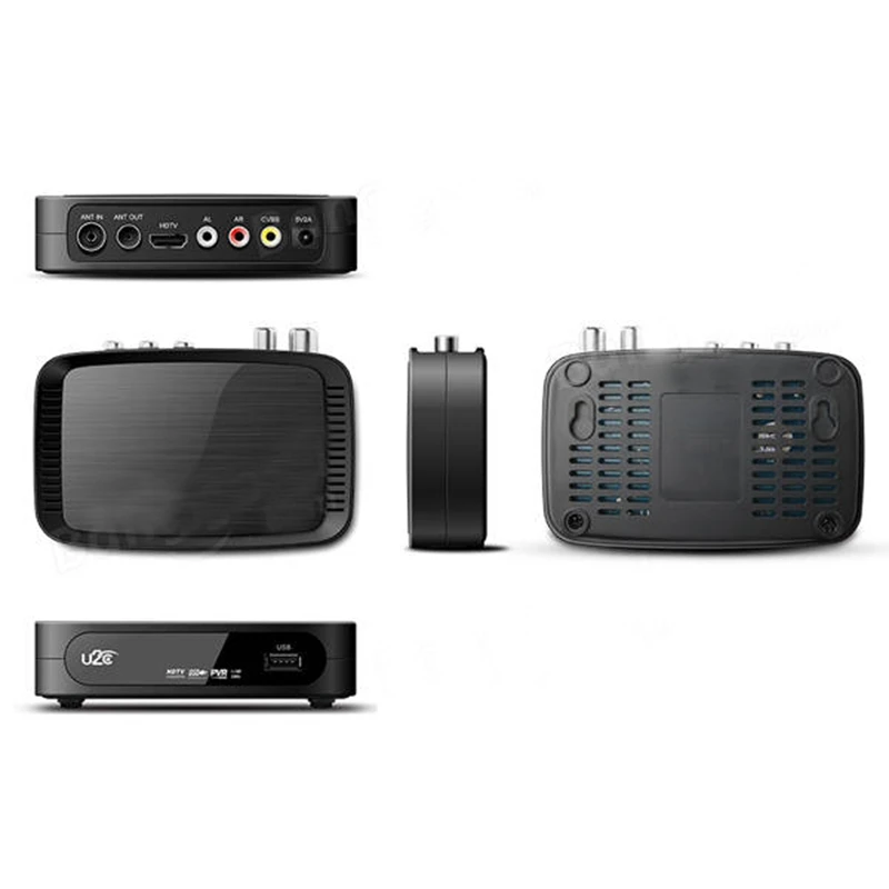 U2C T2 Dvb-T Мини Hd Dvb-T2 Stb H.264 TV box 120 мм цифровой эфирный приемник Декодер каналов