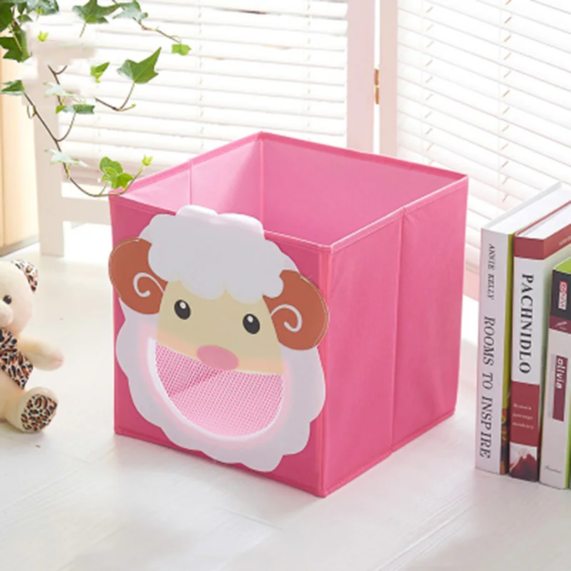 Sheep MICCK 3D мультфильм животных вышивка складной ящик для хранения Одежда Шкаф контейнер для хранения, ящики книга малыш игрушечные лошадки дома Организатор - Цвет: Sheep