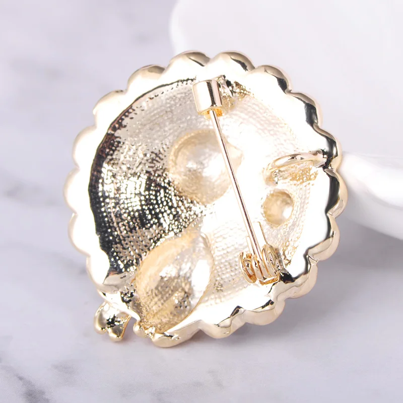 Funmor Exquisite Round Brooch Enamel Pins Women Girls Dress Bag Shirt Decoration Jewelry Routine Vacation Holiday Accessories | Украшения и