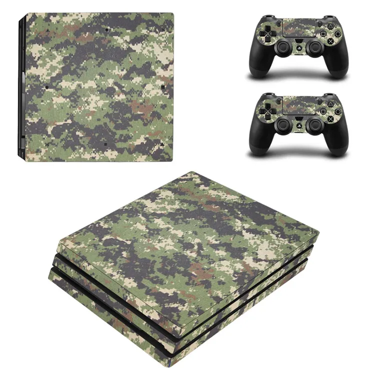 Новая камуфляжная виниловая Защитная пленка для Sony Playstation 4 Pro консоль + 2 шт