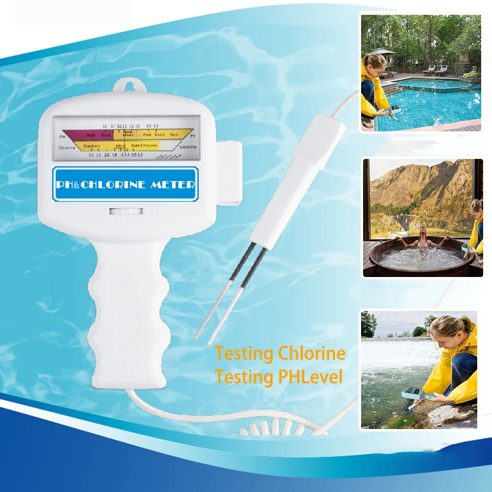 Электронный тестер качества воды PH 5.5 9.0 хлора 1.2 1.7ppm остаточного детектор