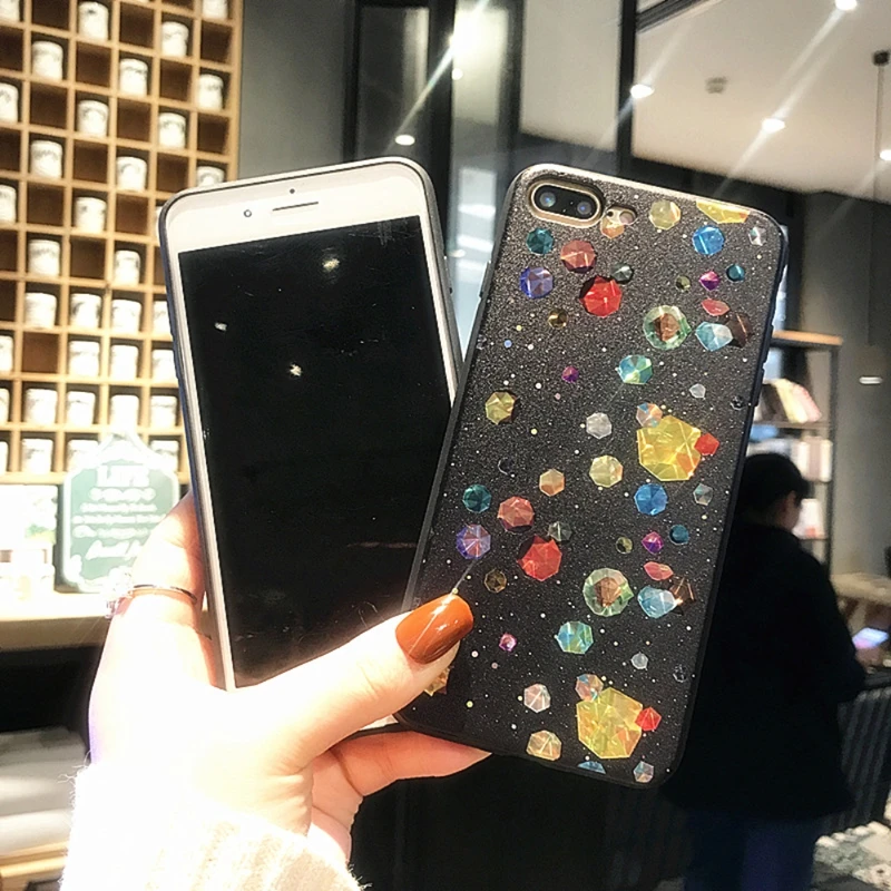 HOCAYU оптовая продажа дешевые чехлы для телефонов Iphone X 8 8plus 7 7plus 6 6s 6plus 3d Блестящий