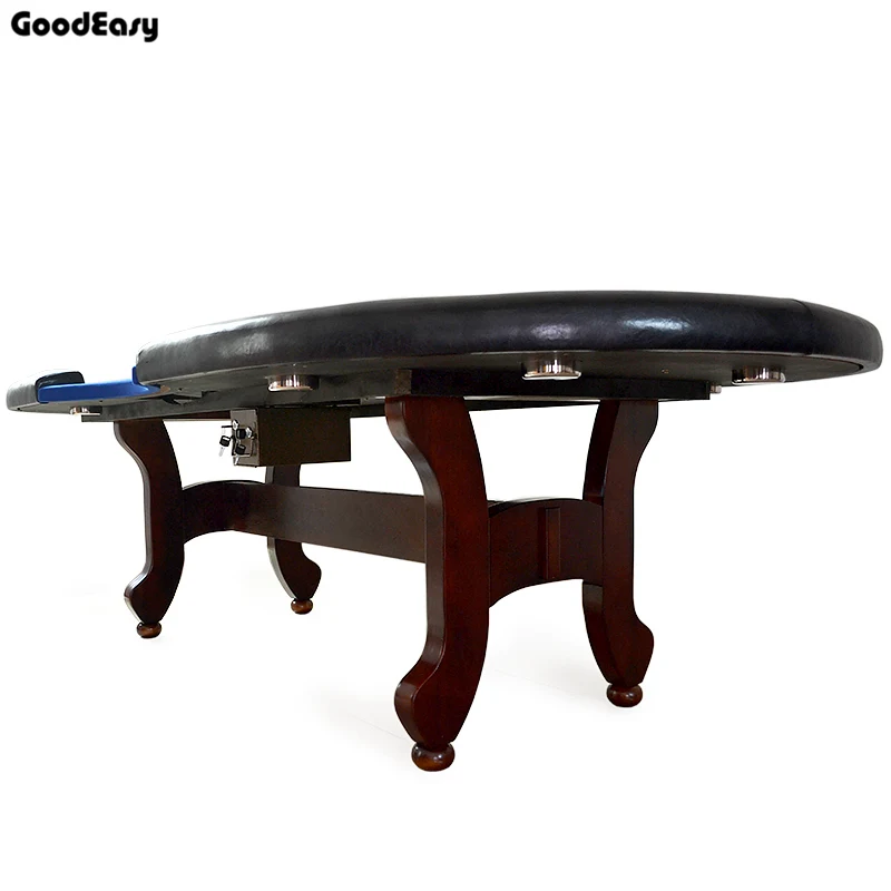 

-280*140cm 6Colors Casino Poker Table Texas Hold'em Baccarat Square Tbale with 10 players