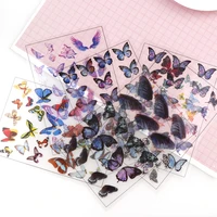5pc mix style butterfly flaps transparent material with use of epoxy mold making tool filling phone case for diy