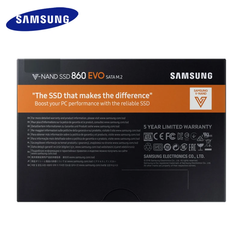 Samsung SSD M.2 860 EVO внутренний 250 ГБ 500 1 ТБ 2 твердотельный накопитель Жесткий Высокое