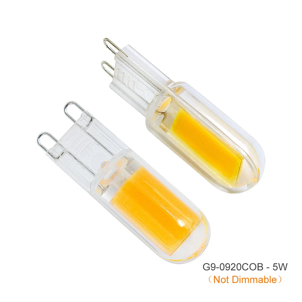 Светодиодная лампа G9 220 В 3 Вт 4 5 6 с регулируемой яркостью SMD COB сменная галогенная