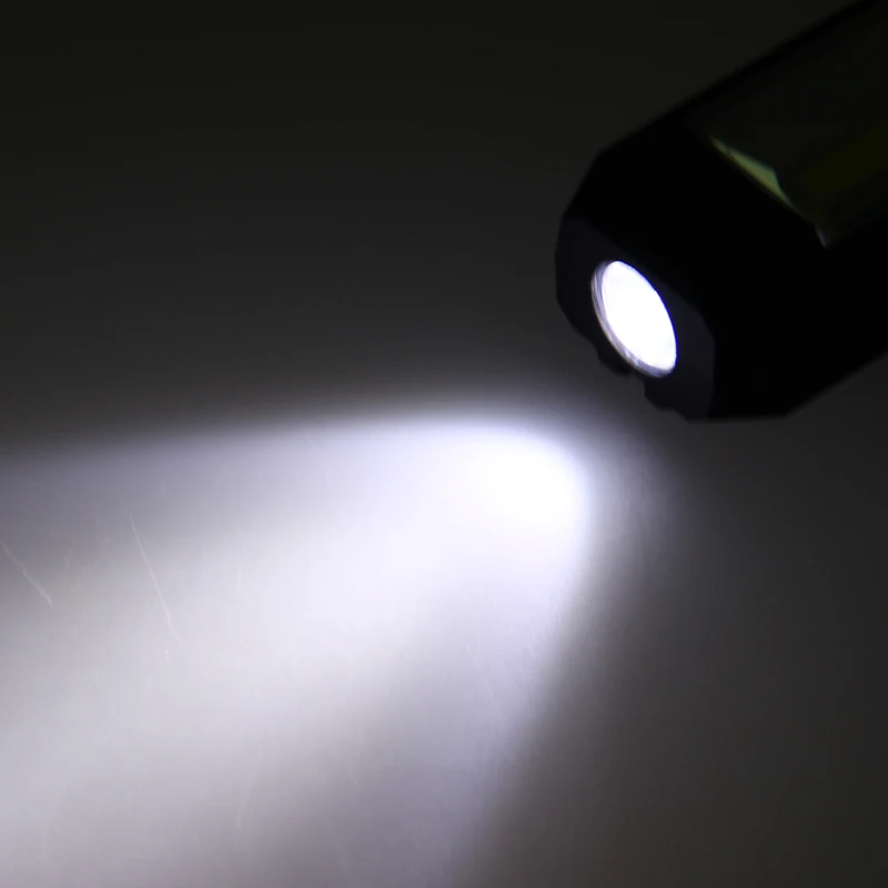 USB Перезаряжаемый 3 Вт COB светодиодный рабочий свет лампа Магнитная вспышка светильник фонарь с крючком