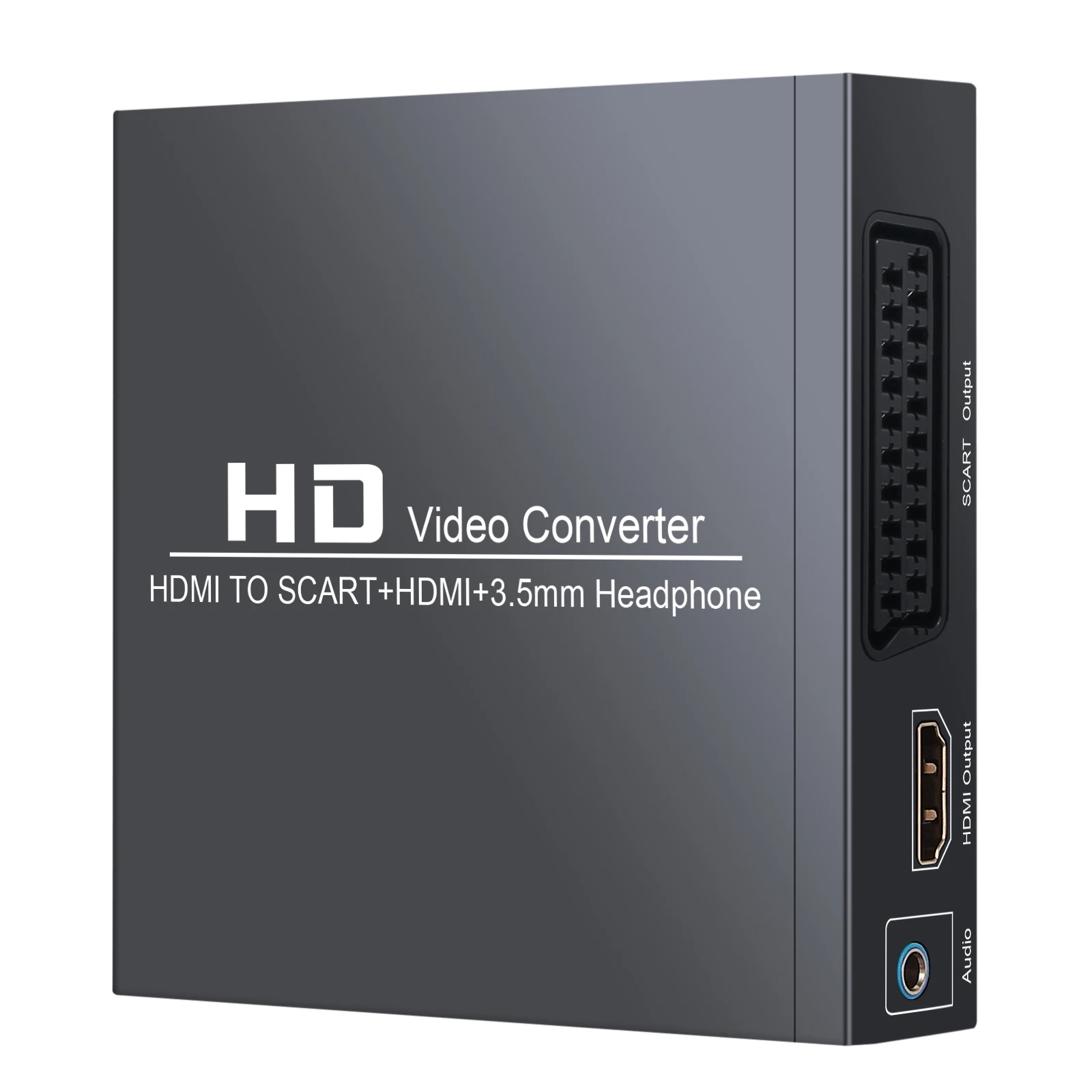 PROZOR HDMI совместим с совместимым адаптером SCART конвертером L/R стерео аудио