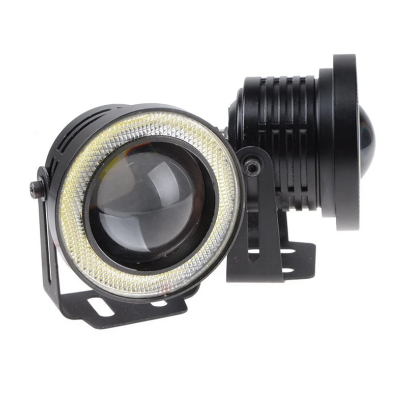 

2Pcs Aluminum Car Fog lights Angel Eyes 64mm 76mm 89mm 30W COB LED Driving Lights Fog Lamp Fog Light 12V Car Styling