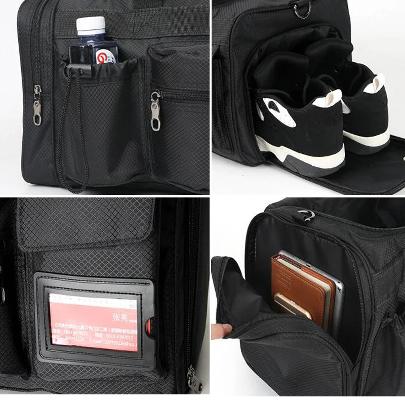 Scione Nylon Gym Sport Bag for Men's Fitness Trainning Handbag with Shoe Compartment Pocket bolsa de deporte para las mujeres