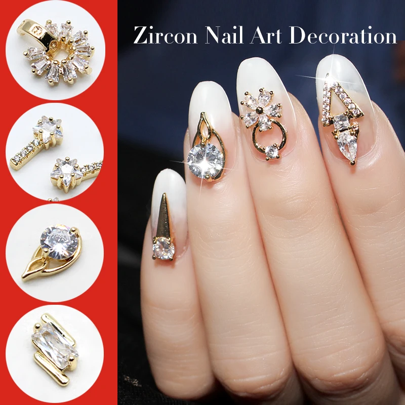 30 шт Циркон 3d Nail Art украшения из сплава с Цирконовые стразы Diamonds 24 | Красота и
