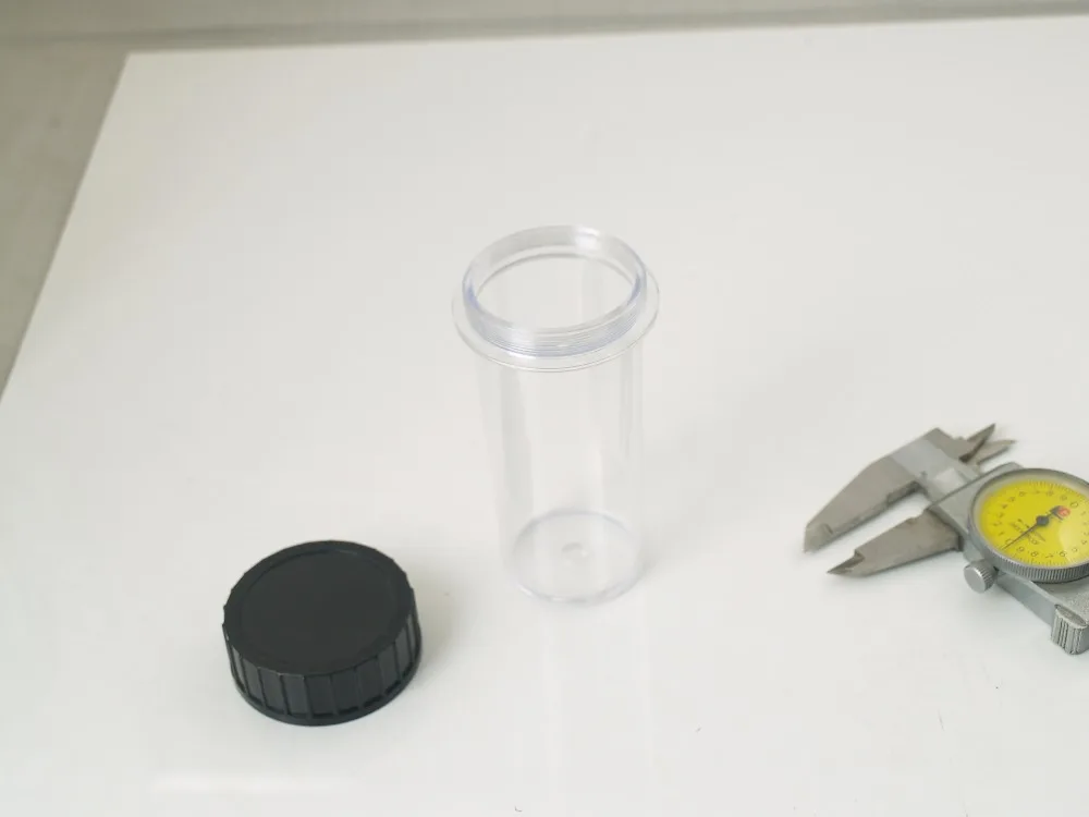 

big size Lens box 105mm height RMS thread Objective lens box vials- for 0.8 inch thread microscope objective cases