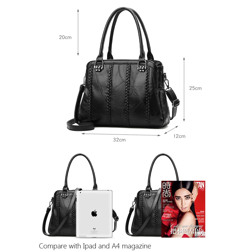 Высокого качества из натуральной овечьей кожи женские посланник Сумка