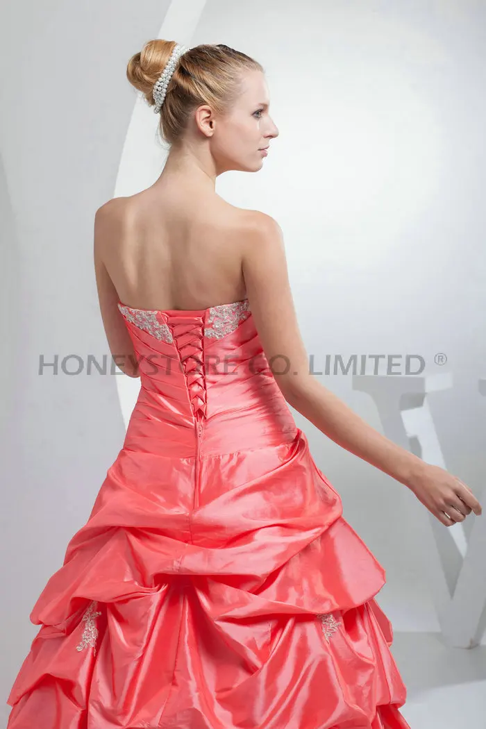 Cheap Prom Dresses Under Quinceanera Dress Corset Quince Built-In Bra Sleeveless Appliques A-Line Floor-Length Co 2015 Discount | Свадьбы и