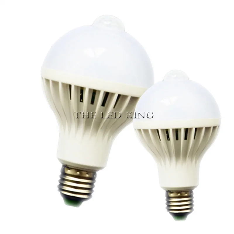 Светодиодная лампочка с пассивным инфракрасным датчиком звуковое Голосовое