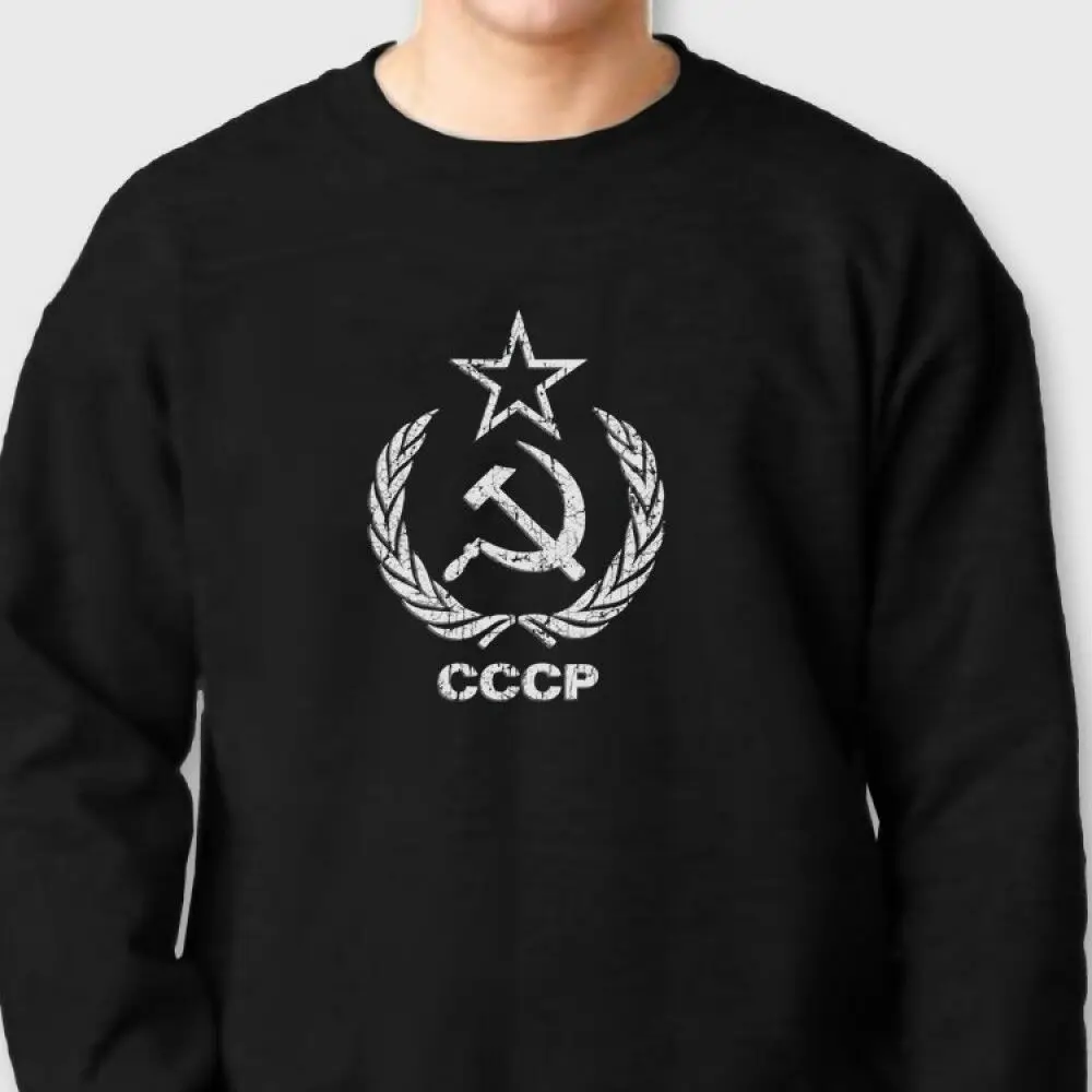 CCCP советская КГБ Молот серп футболка СССР вырез лодочкой Толстовка Повседневная