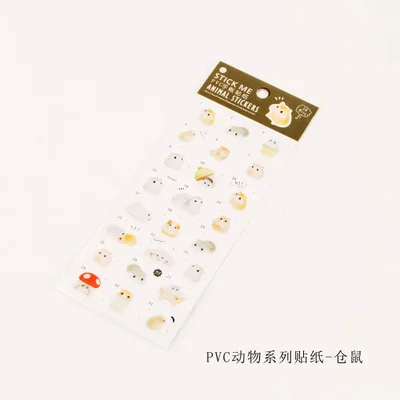 cang shu 1 шт. милый кот прозрачные наклейки дневник ярлык наклейка мультфильм DIY декоративные наклейки - Цвет: cang shu