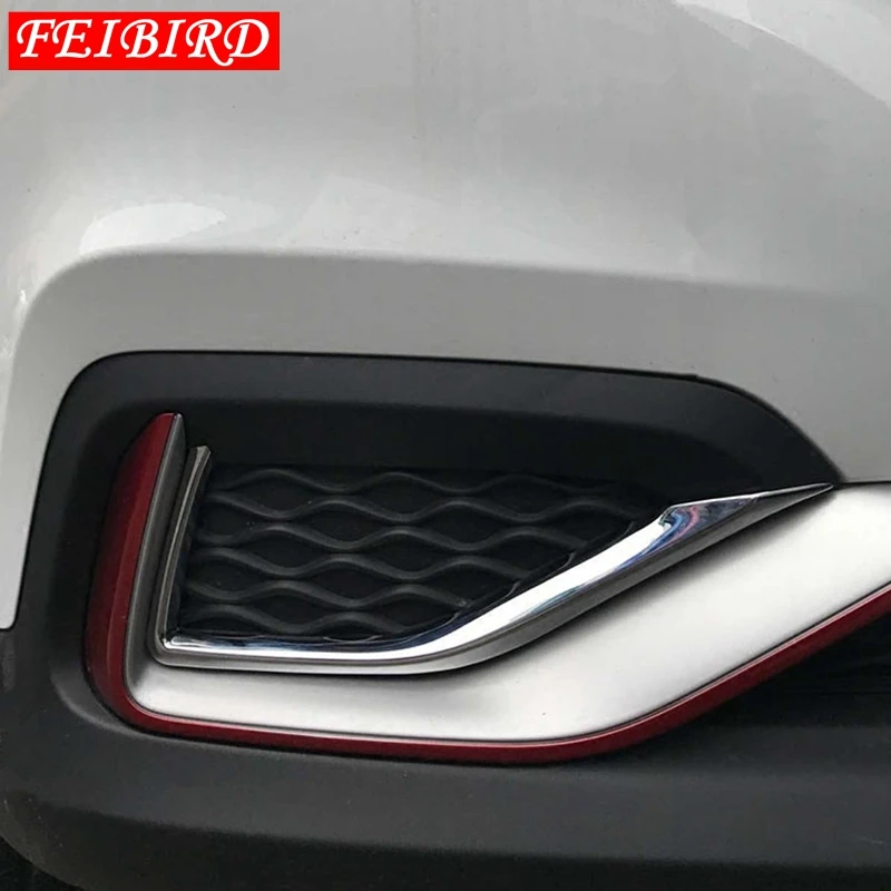 Для MG ZS 2018 2019 авто аксессуары ABS хромированные передние Противотуманные фары
